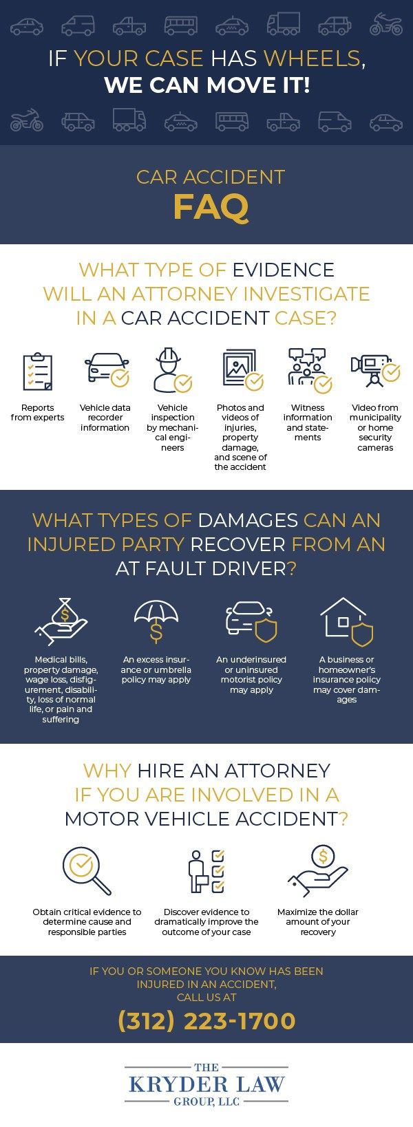 Car Accident FAQ from The Kryder Law Group
