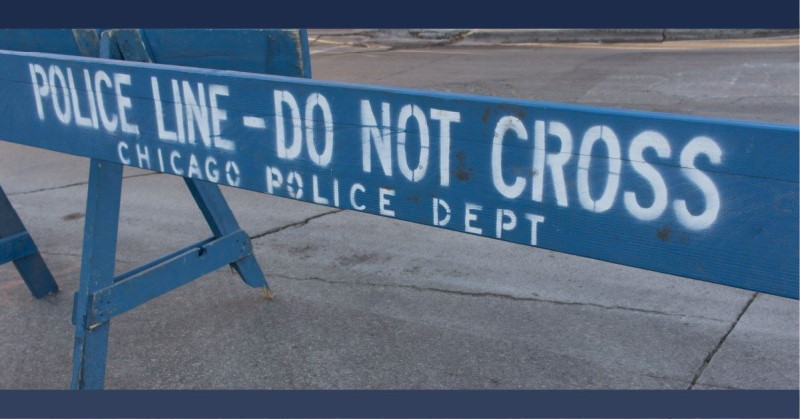 Chicago Police Accountability: Photo of Police Barrier