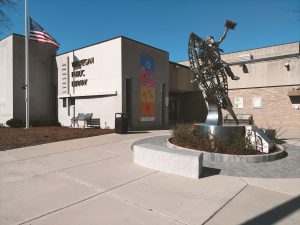 Waukegan Public Library Entrance Statue