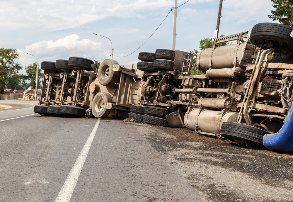 Overturned Truck