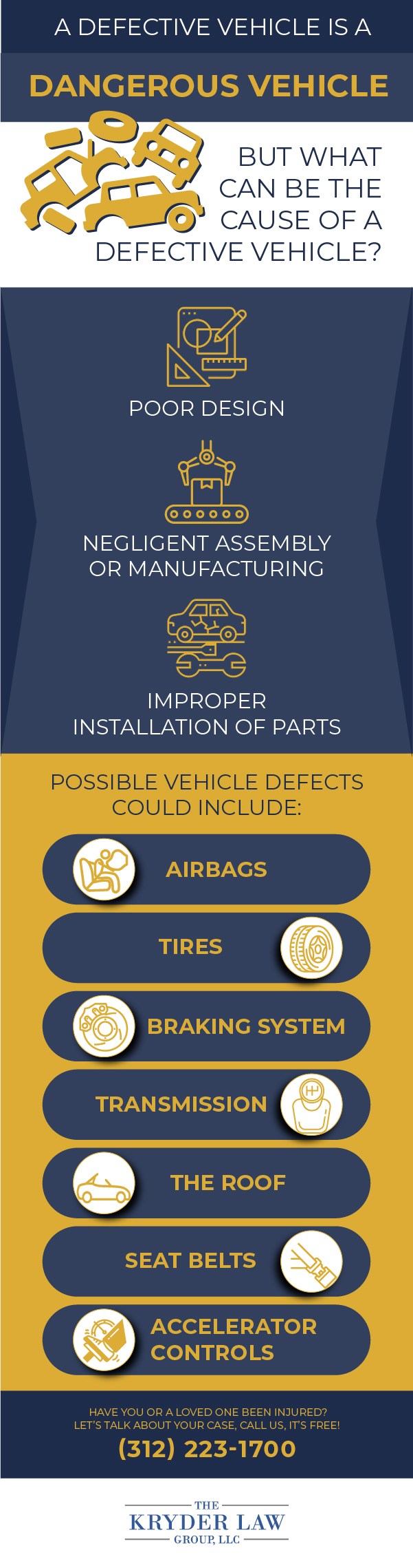 Causes of Vehicle Defects Infographic