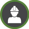 icono de trabajador de la construcción