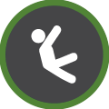 slip and fall icon