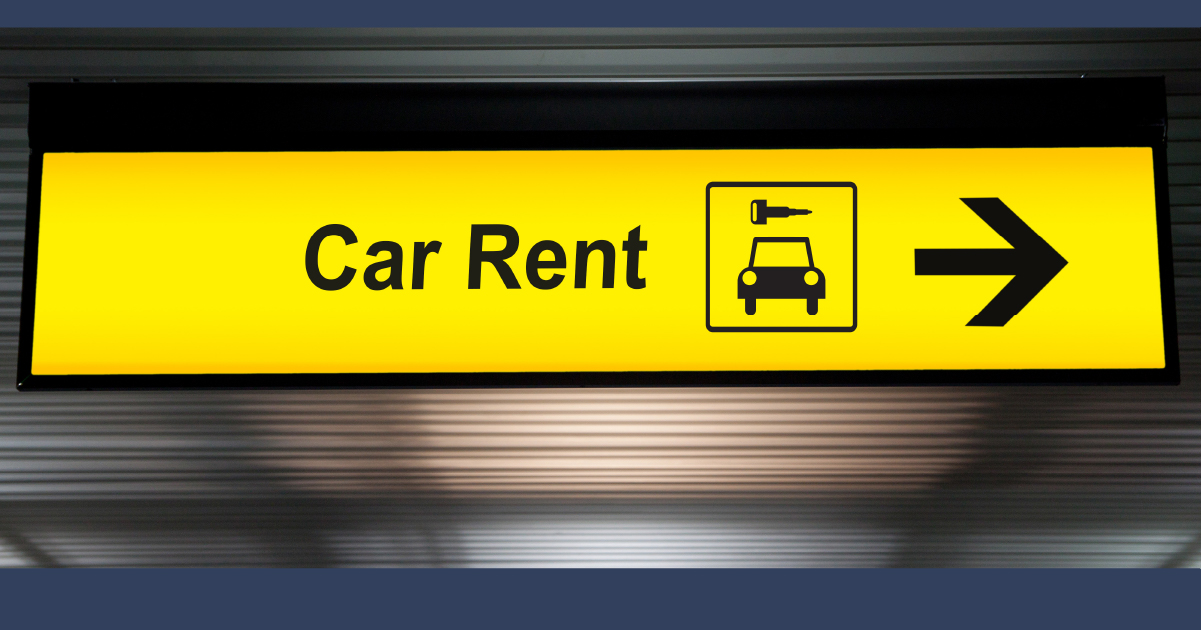 Car Rent Sign