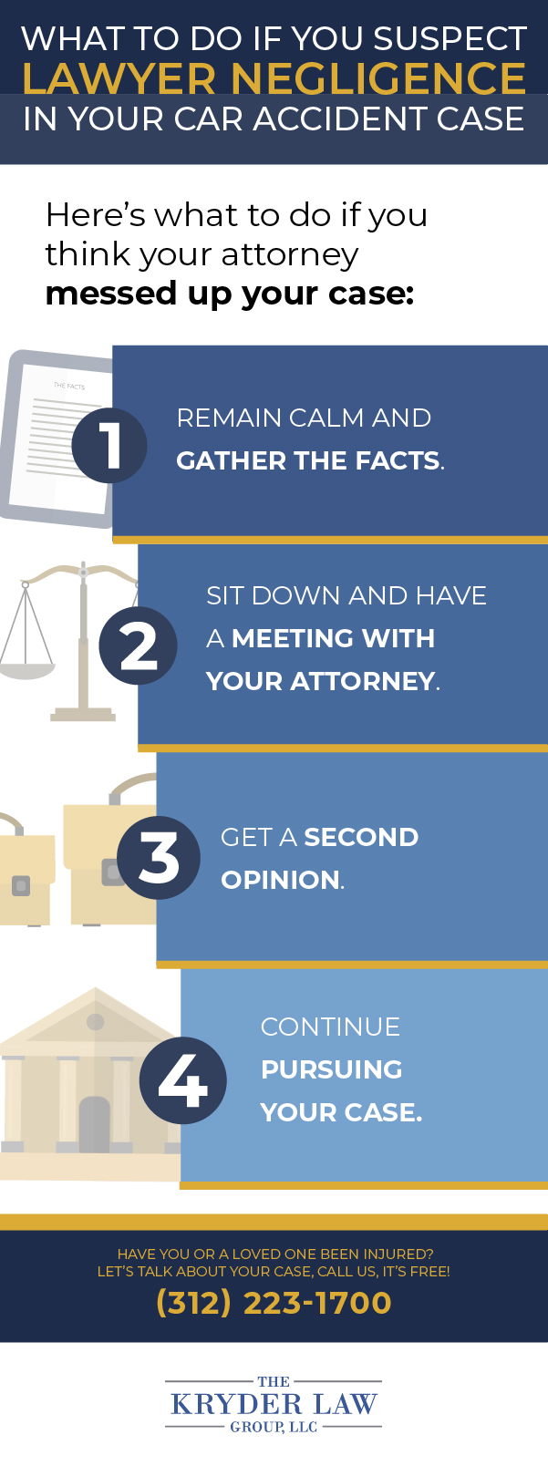 What to Do if You Suspect Lawyer Negligence in Your Car Accident Case Infographic