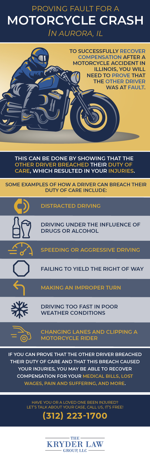 Aurora Motorcycle Accident Lawyer Infographic