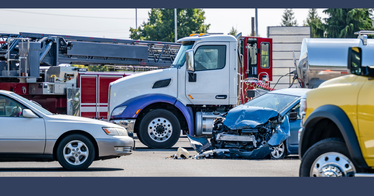 Semi Truck Accident Scene