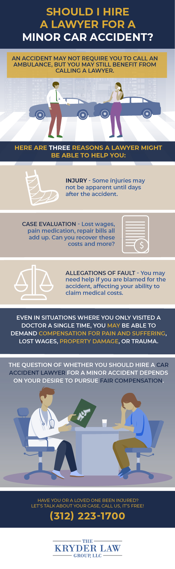 Should I Hire a Lawyer for a Minor Car Accident Infographic