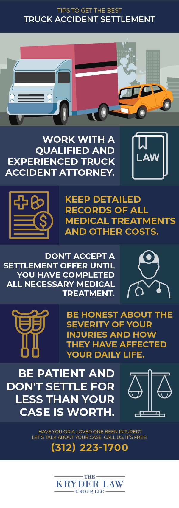 Tips to Get the Best Truck Accident Settlement Infographic