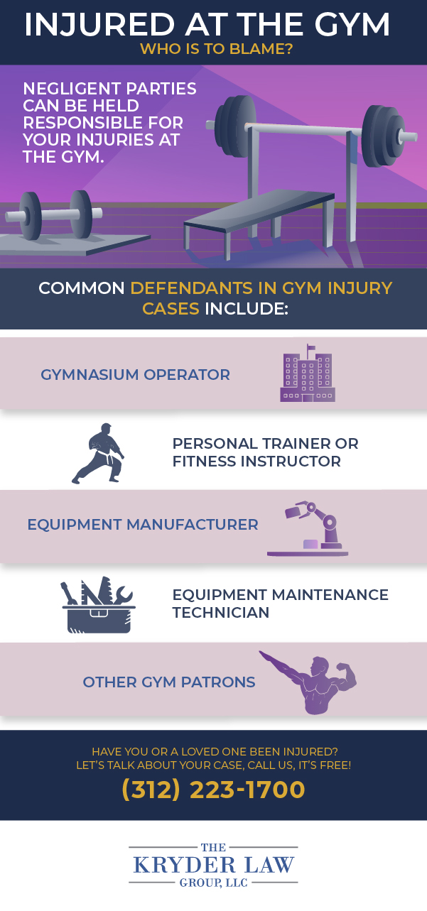 Injured at the Gym? Who is to Blame? Infographic