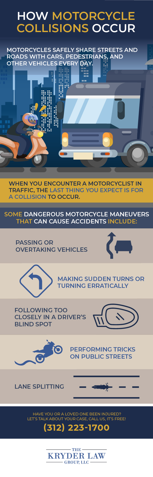 Aurora Motorcycle Accident Lawyer: Negligent Rider Infographic