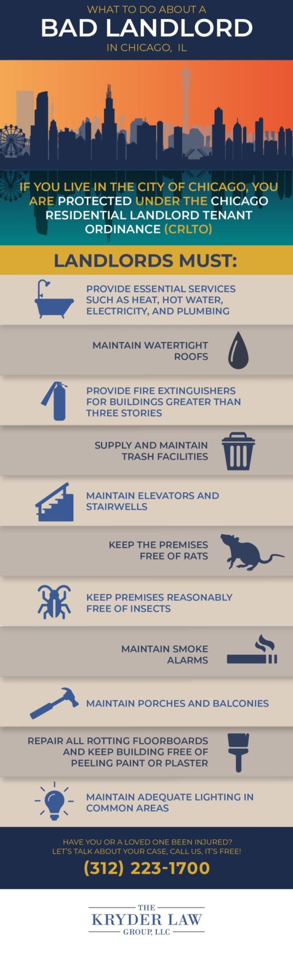 What to Do About a Bad Landlord in Chicago Infographic