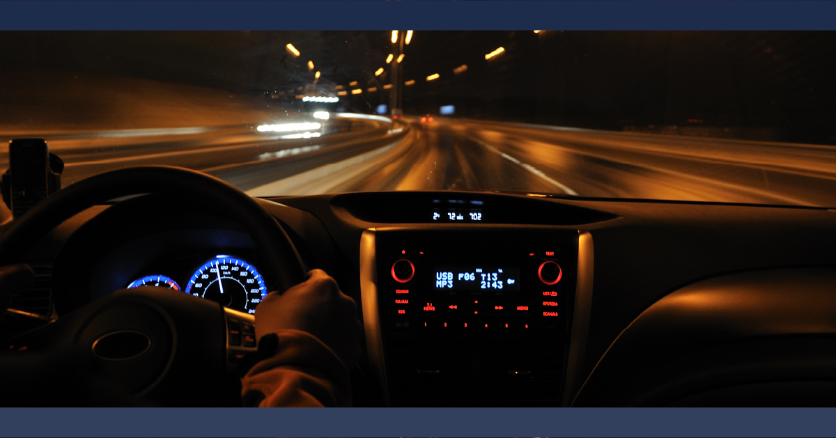 Night Driving, View from a Driver