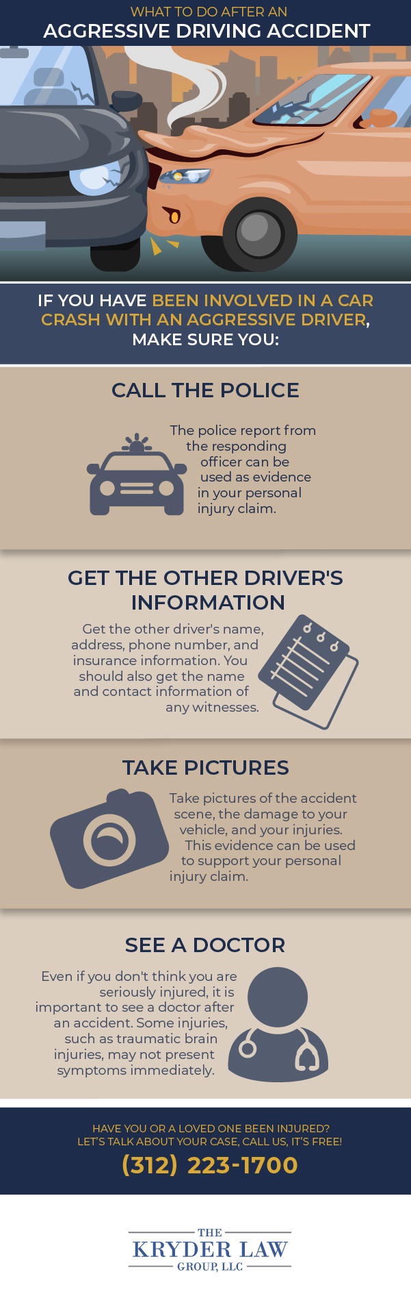 Joliet Aggressive Driving Accident Lawyer Infographic