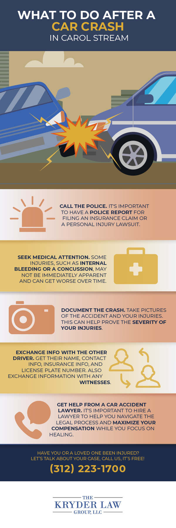 The Benefits of Hiring a Carol Stream Car Accident Lawyer Infographic)