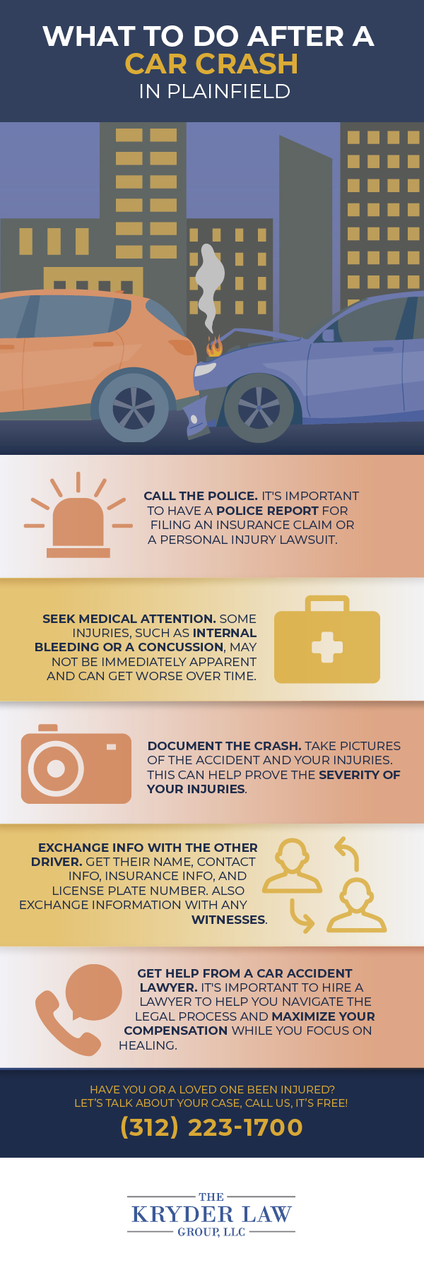 The Benefits of Hiring a Plainfield Car Accident Lawyer Infographic