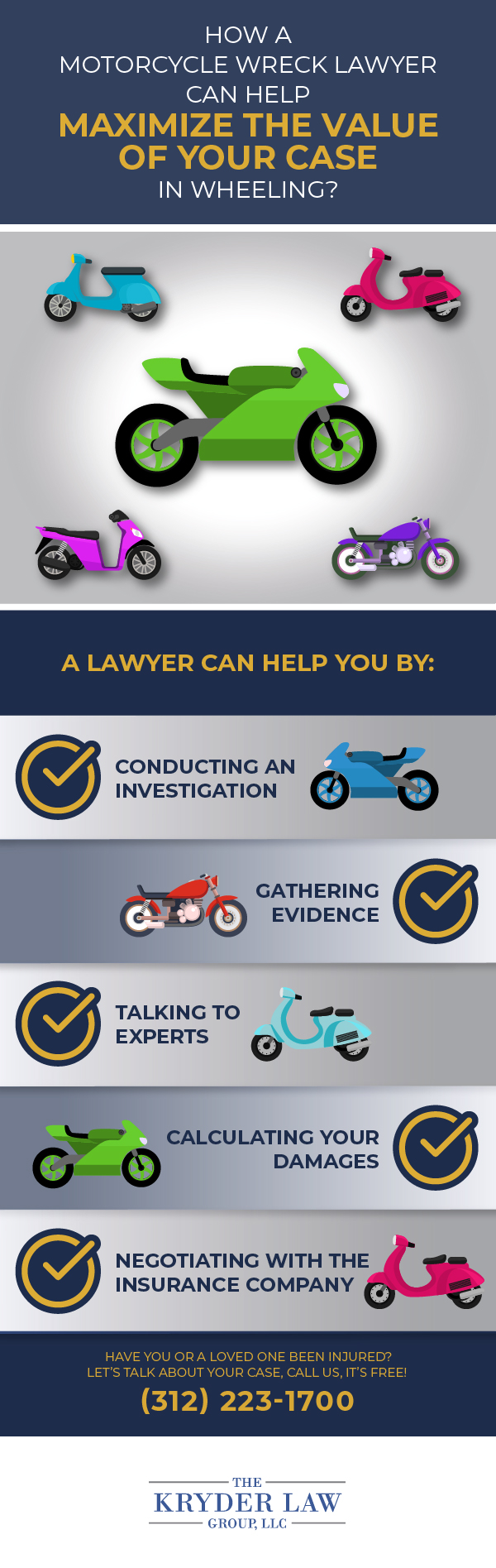 The Benefits of Hiring a Wheeling Motorcycle Accident Lawyer Infographic