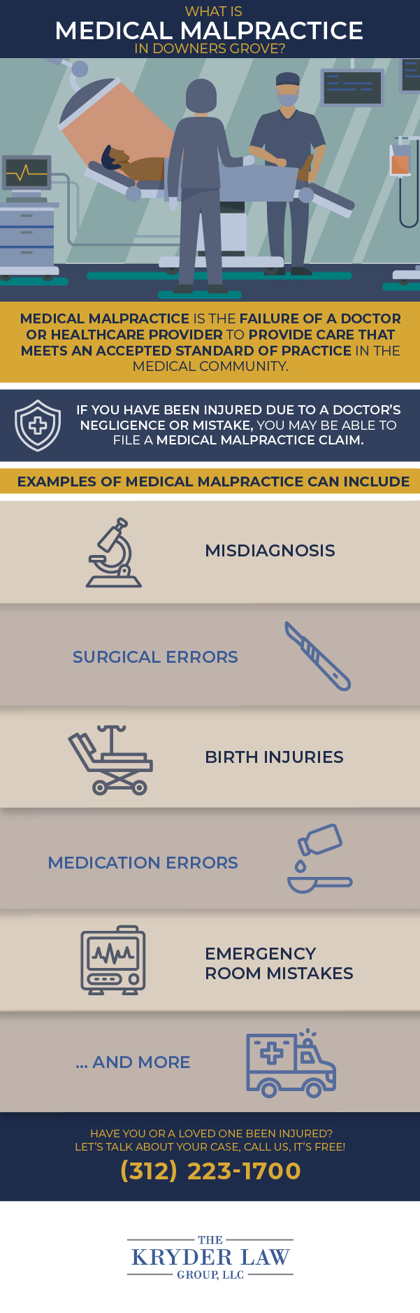 What is medical malpractice in Downers Grove?