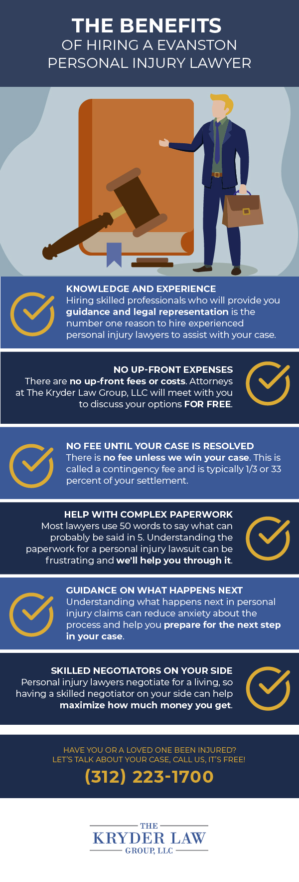 The Benefits of Hiring a Evanston Personal Injury Lawyer Infographic