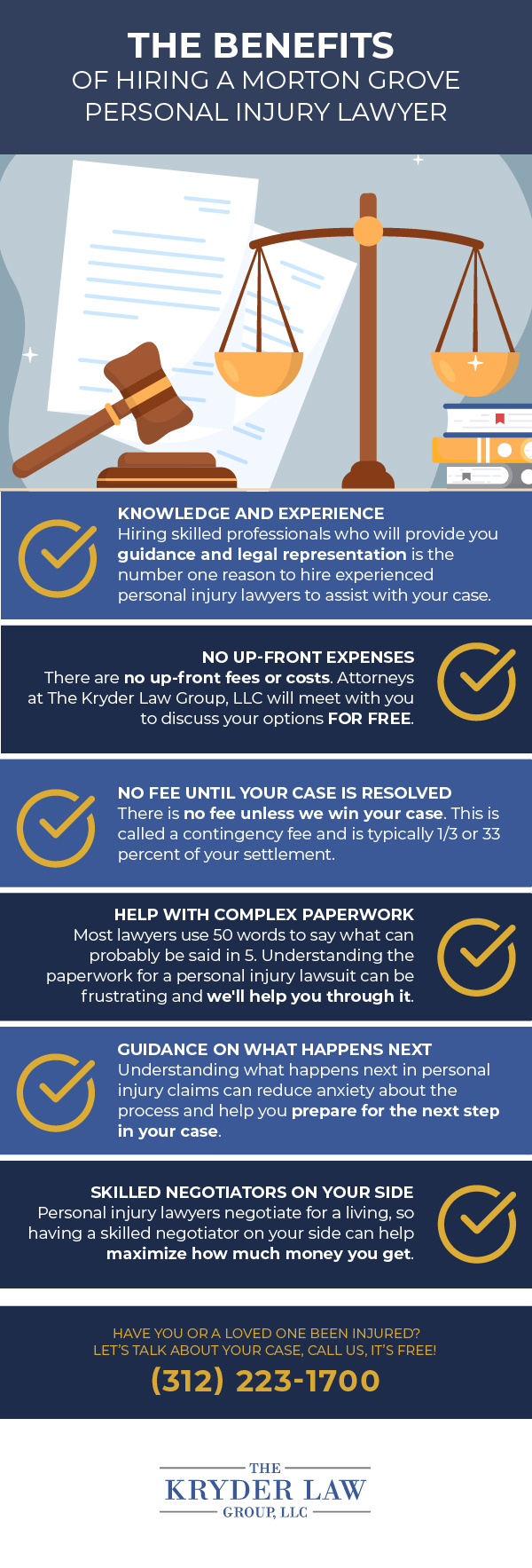 The Benefits of Hiring a Morton Grove Personal Injury Lawyer Infographic