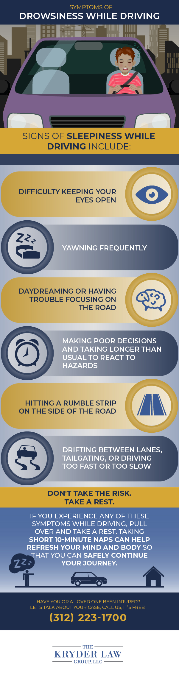 Symptoms of Drowsiness While Driving