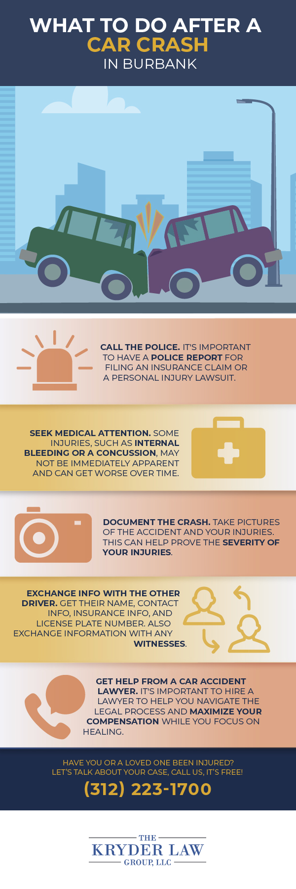 The Benefits of Hiring a Burbank Car Accident Lawyer Infographic