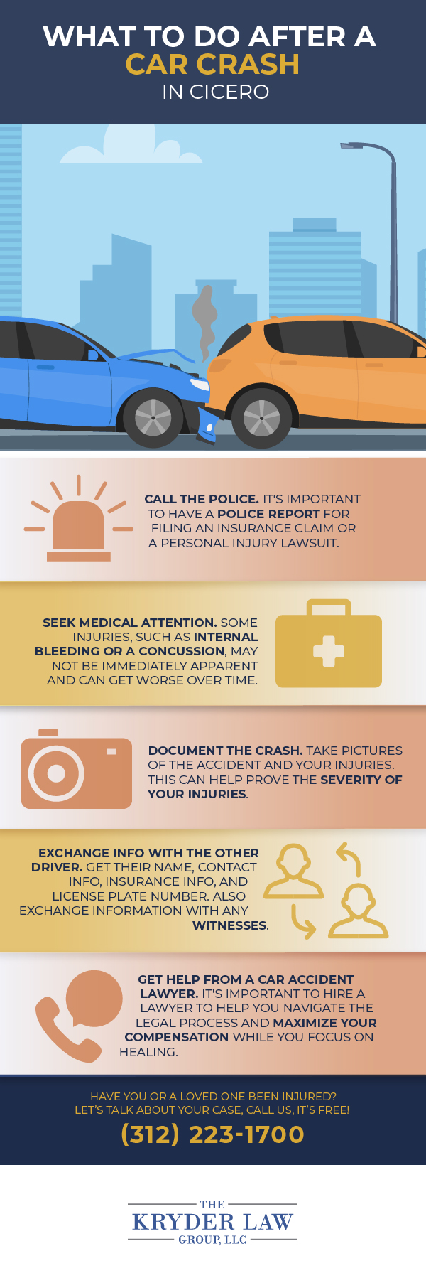 The Benefits of Hiring a Cicero Car Accident Lawyer Infographic