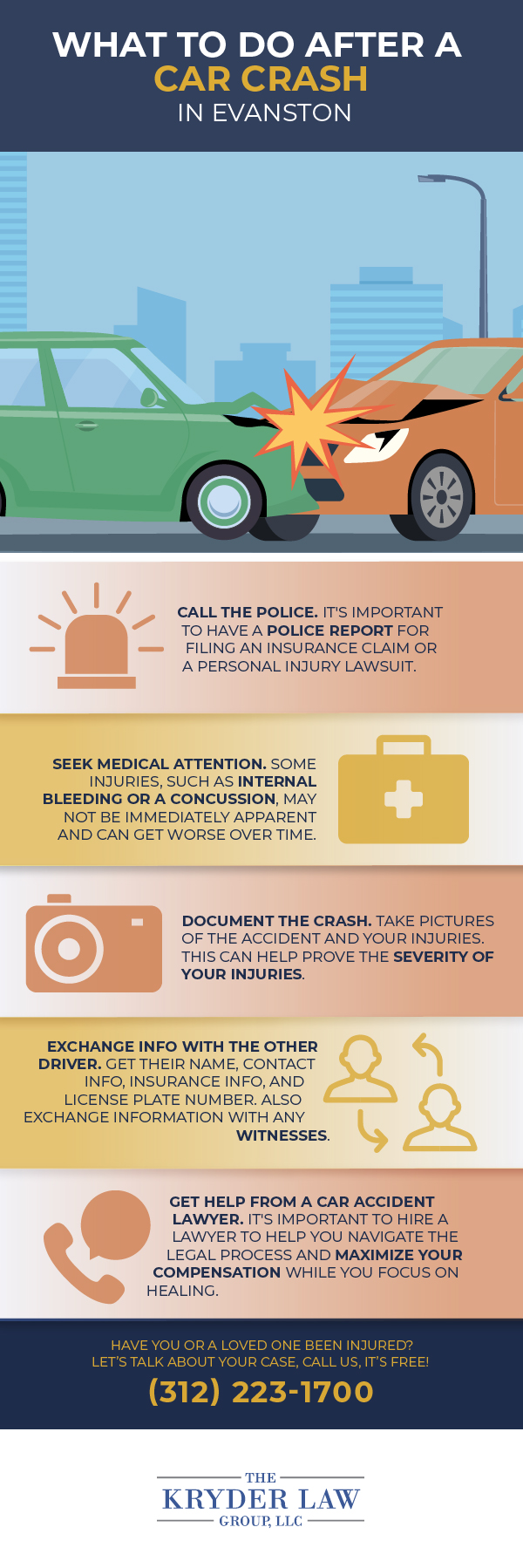 The Benefits of Hiring a Evanston Car Accident Lawyer Infographic