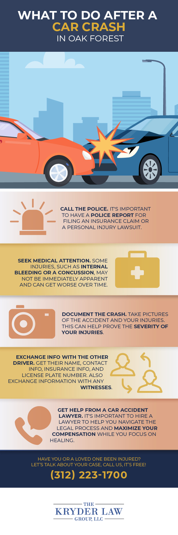 The Benefits of Hiring a Oak Forest Car Accident Lawyer Infographic