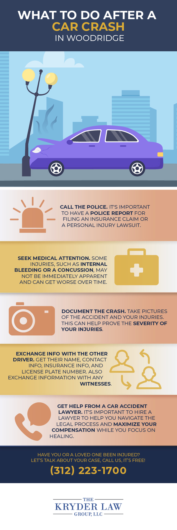 The Benefits of Hiring a Woodridge Car Accident Lawyer Infographic