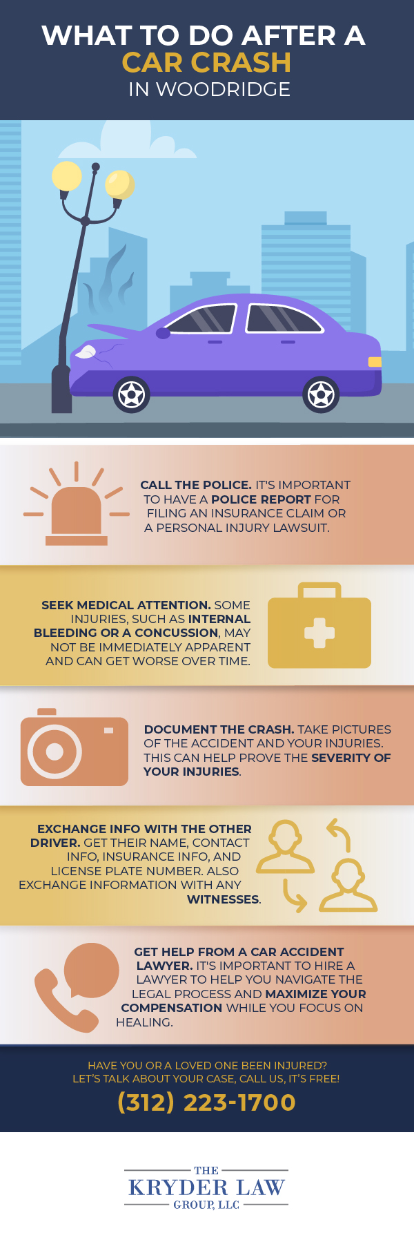 The Benefits of Hiring a Woodridge Car Accident Lawyer Infographic