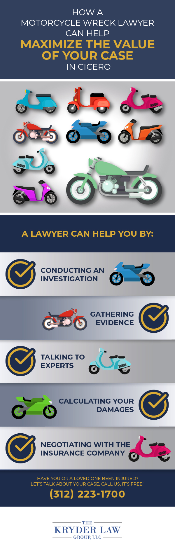 The Benefits of Hiring a Cicero Motorcycle Accident Lawyer Infographic