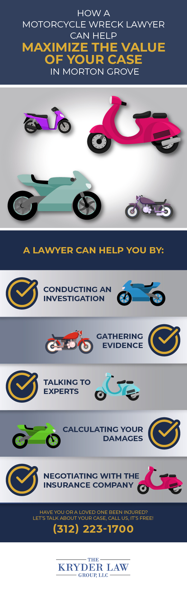 The Benefits of Hiring a Morton Grove Motorcycle Accident Lawyer Infographic