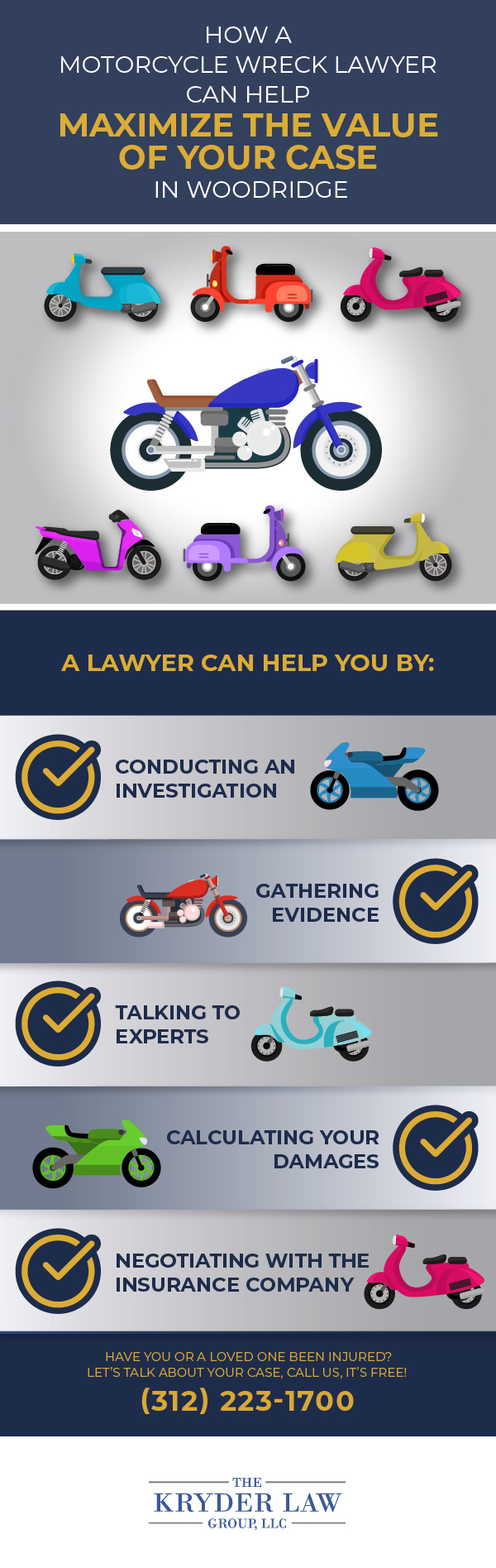 The Benefits of Hiring a Woodridge Motorcycle Accident Lawyer Infographic