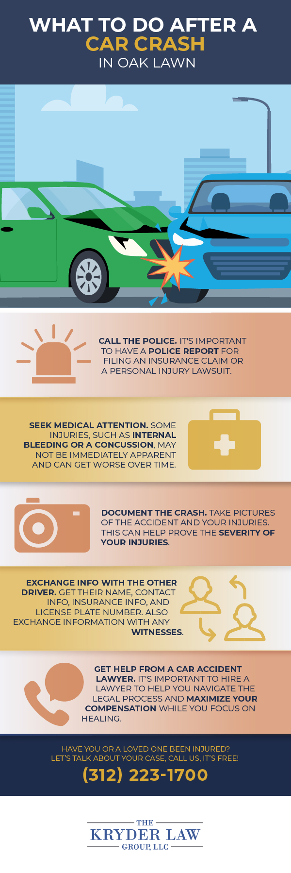 The Benefits of Hiring a Oak Lawn Car Accident Lawyer Infographic