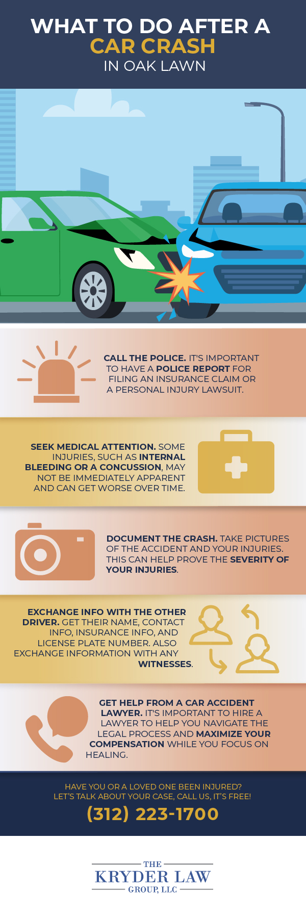 The Benefits of Hiring a Oak Lawn Car Accident Lawyer Infographic