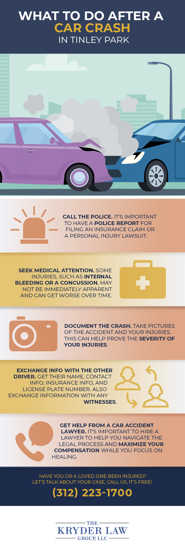 The Benefits of Hiring a Tinley Park Car Accident Lawyer Infographic