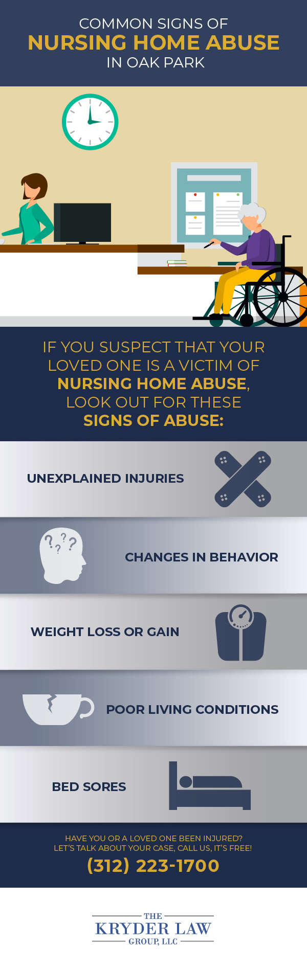 The Benefits of Hiring an Oak Park Nursing Home Abuse Lawyer Infographic