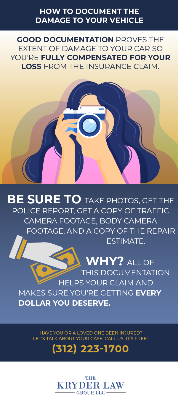 How to Document the Damage to Your Vehicle Infographic