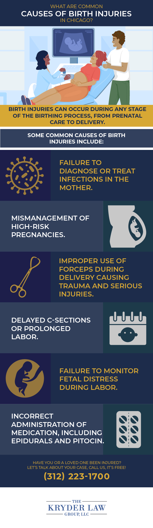 What Are Common Causes of Birth Injuries in Chicago?