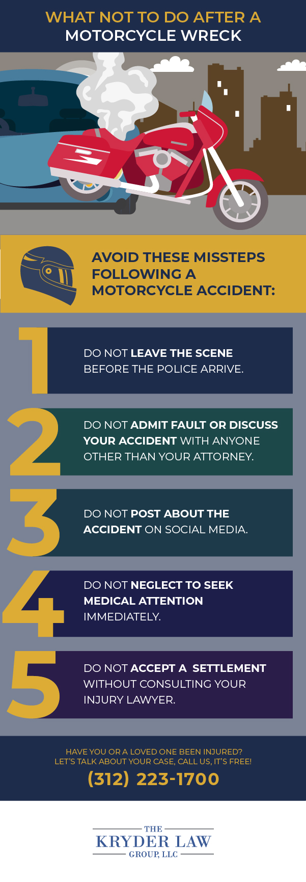 What NOT To Do After a Motorcycle Wreck