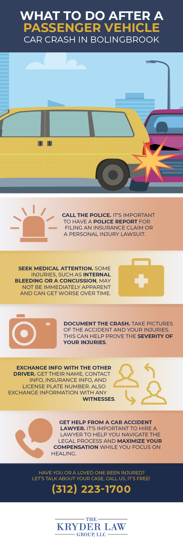 The Benefits of Hiring a Bolingbrook Passenger Vehicle Accident Lawyer Infographic
