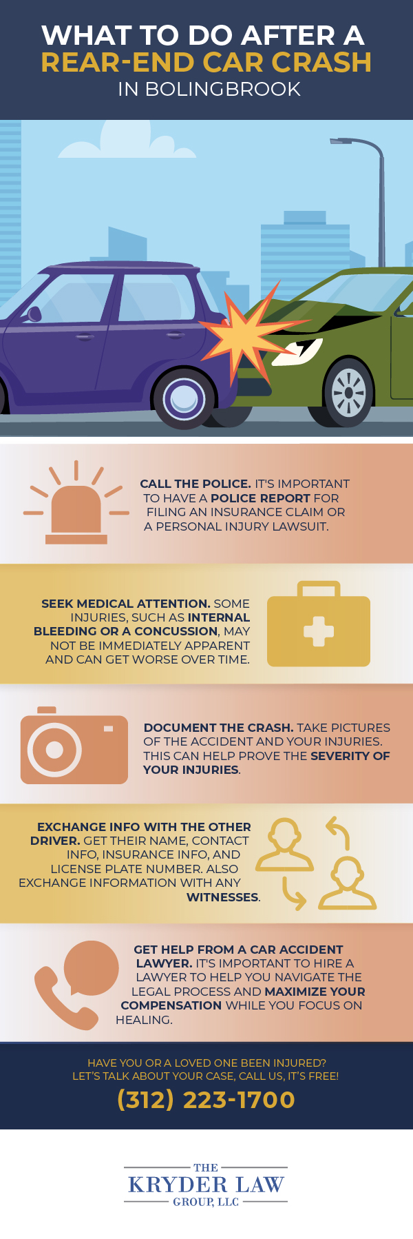 The Benefits of Hiring a Bolingbrook Rear-End Collisions Lawyer Infographic