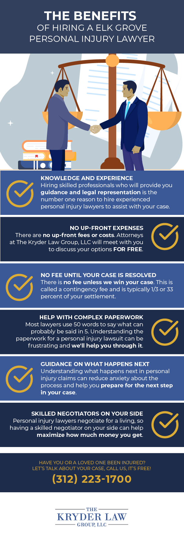 The Benefits of Hiring an Elk Grove Village Personal Injury Lawyer Infographic