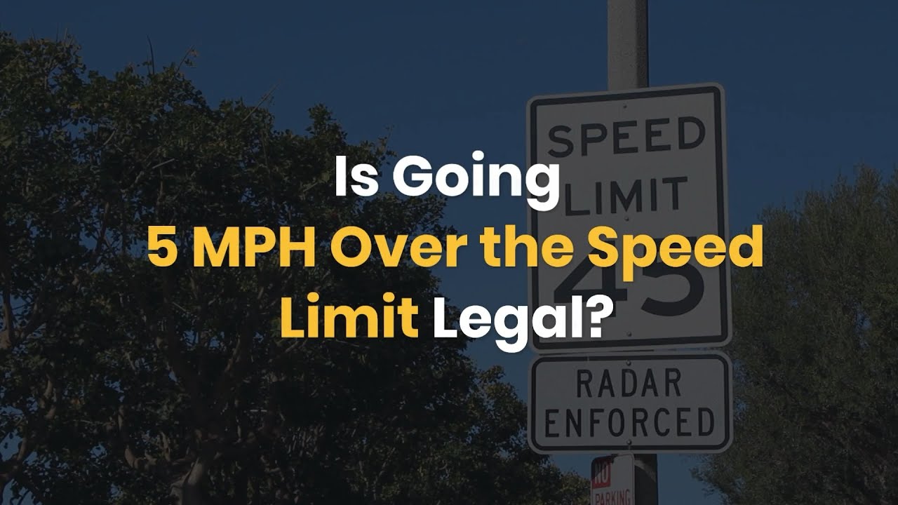 ¿Es legal ir 5 MPH por encima del límite de velocidad?