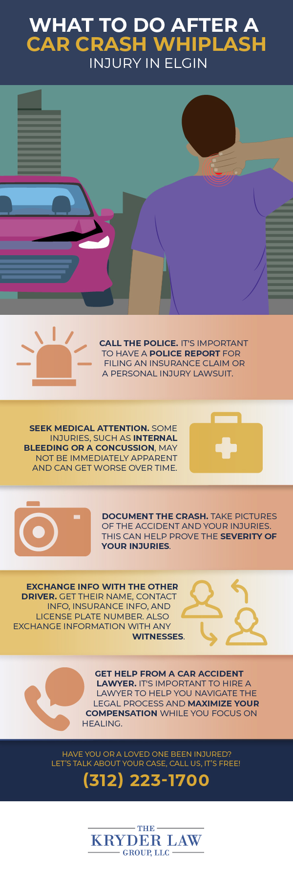 What to Do After a Car Crash Whiplash in Elgin