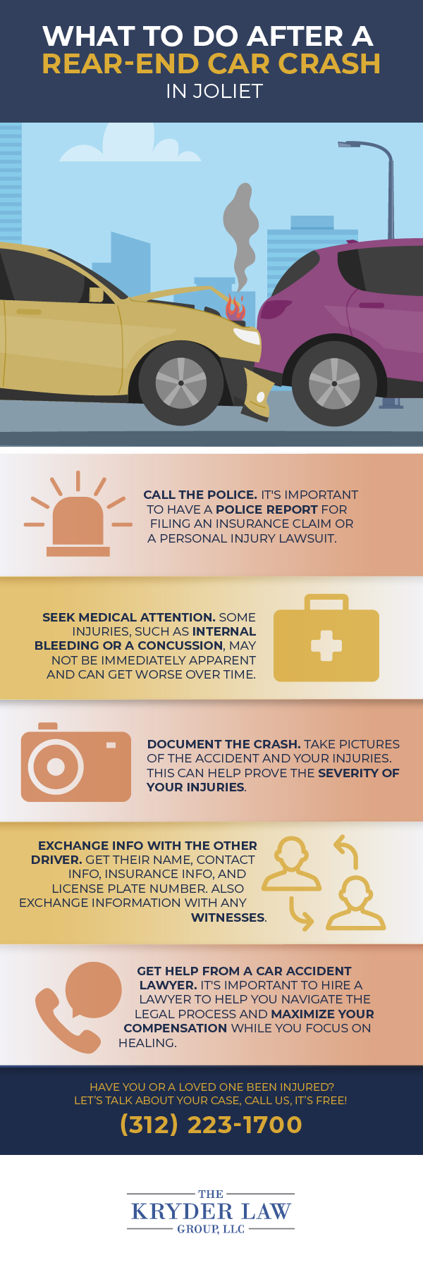 What to Do After a Rear-End Car Crash in Joliet