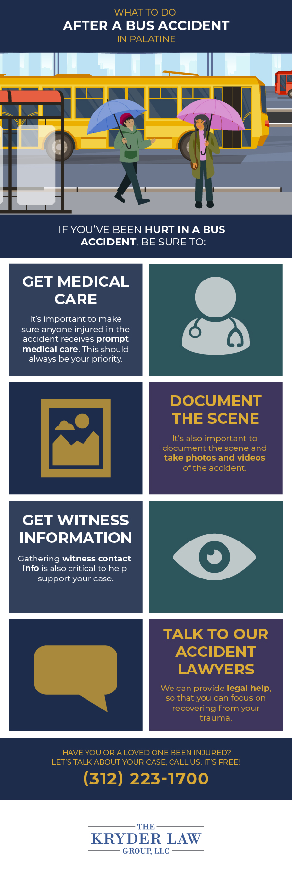 What to do after a Bus Accident in Palatine Infographic