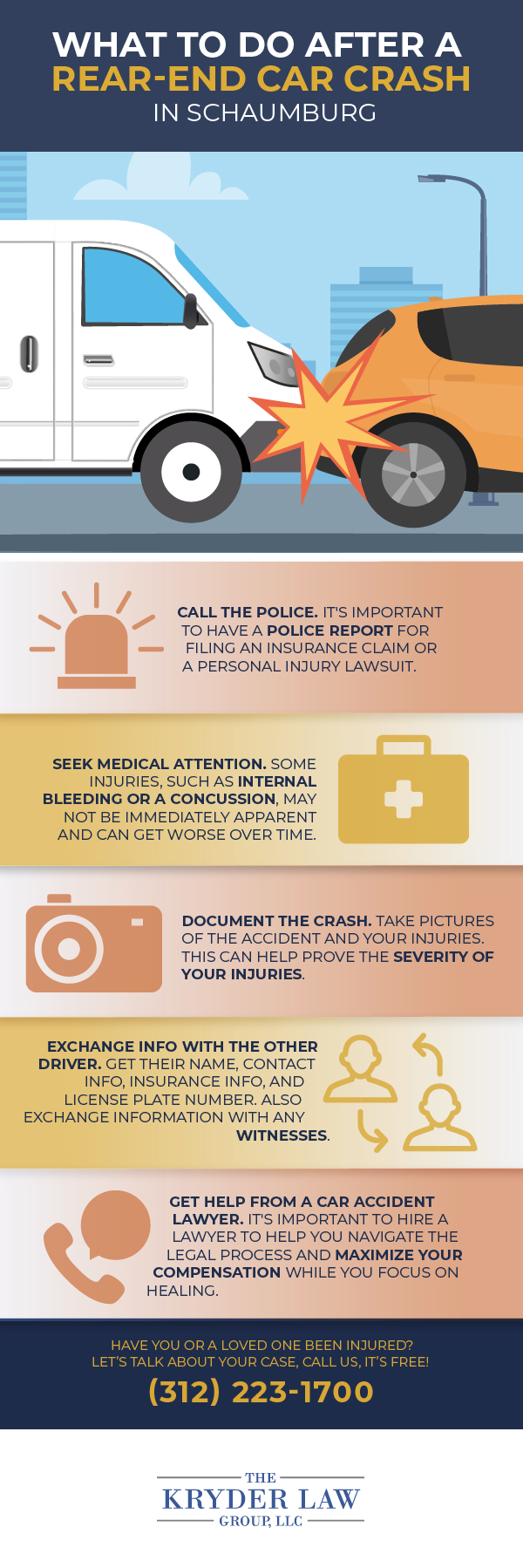 What to Do After a Rear-End Car Crash in Schaumburg