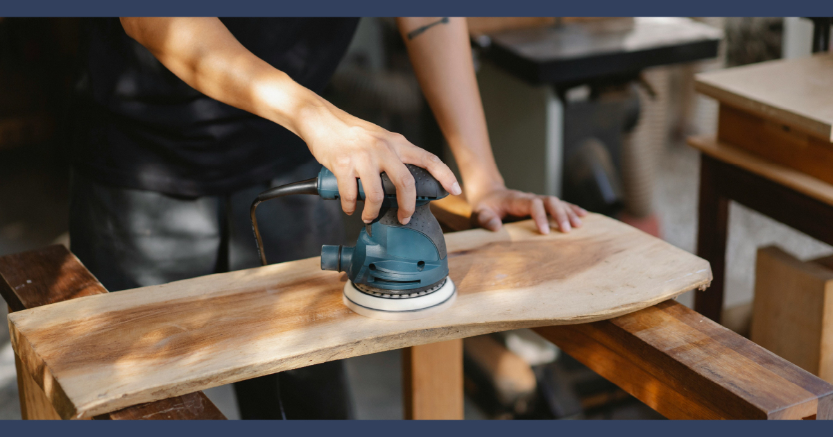 Person working with power tools
